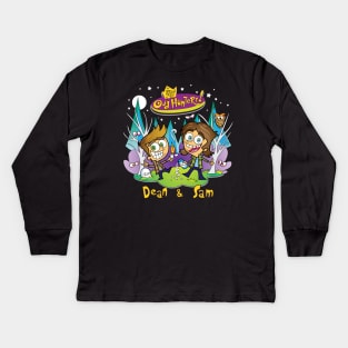 Sam and Dean Fairly Odd Hunters Kids Long Sleeve T-Shirt